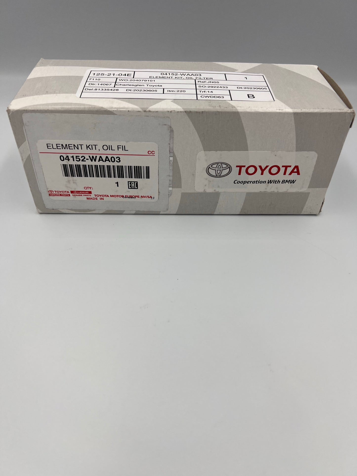 Toyota Oil filter 04152-WAA03